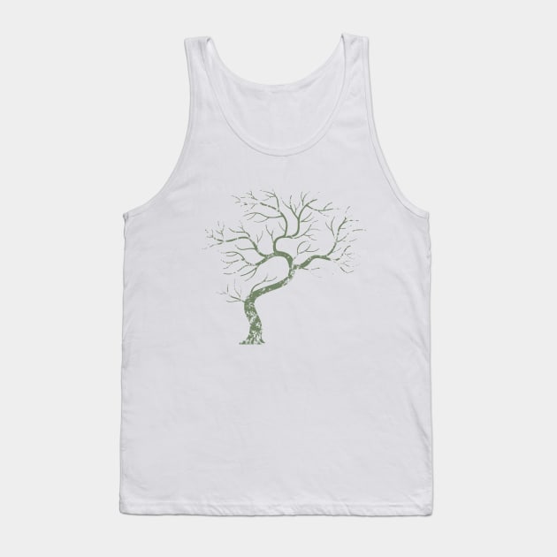 Grungy Tree Tank Top by chris@christinearnold.com